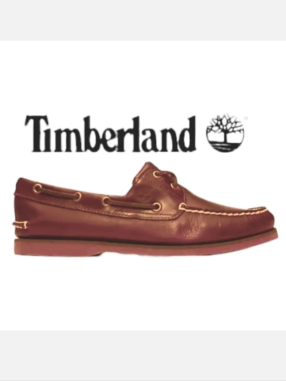 TIMBERLAND Genuine Leather 2-Eye Classic Boat Deck Shoe 8M